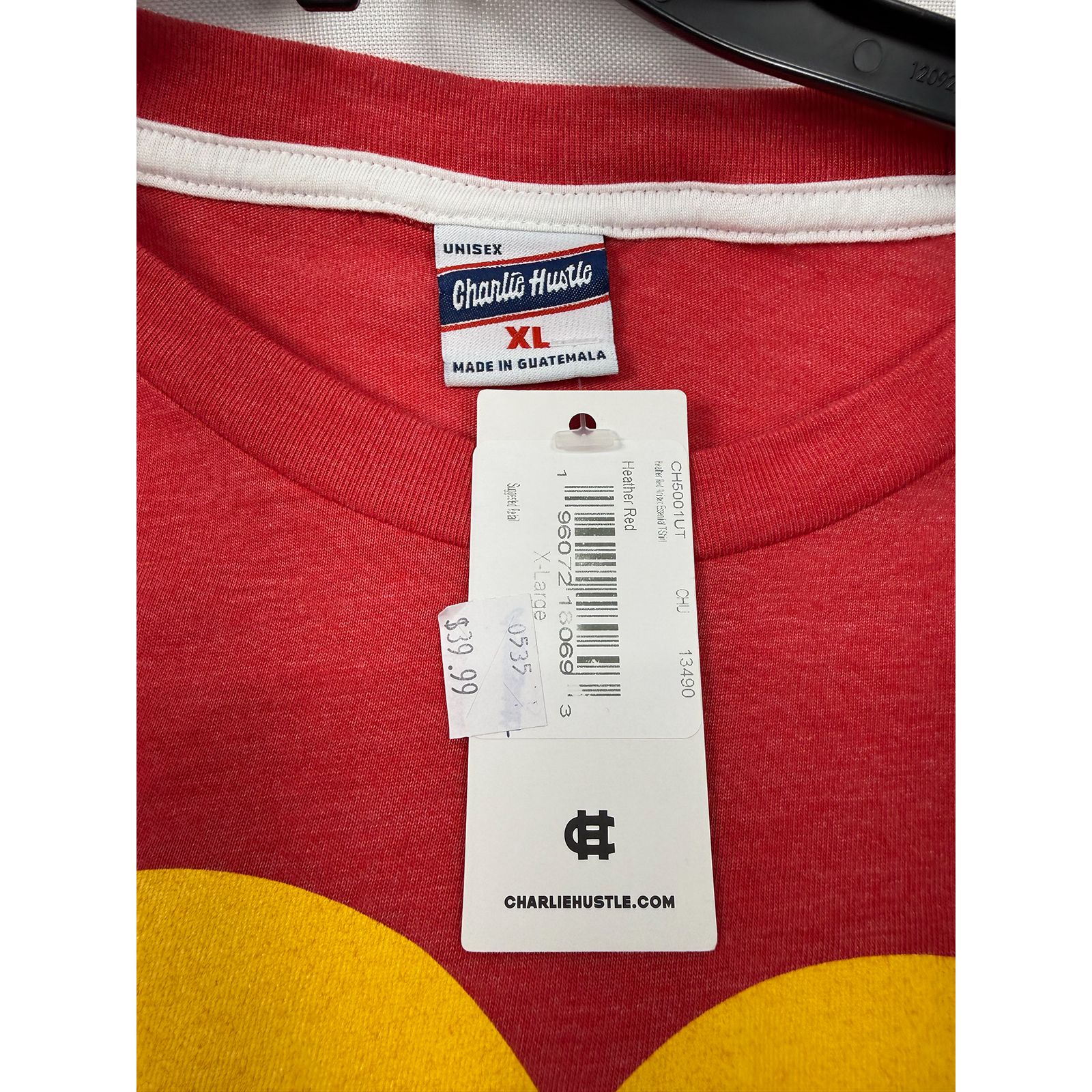 Nwt Charlie Hustle Kc Heart Red Gold T-Shirt Xl Kansas City Unisex Retro — image 4 of 4